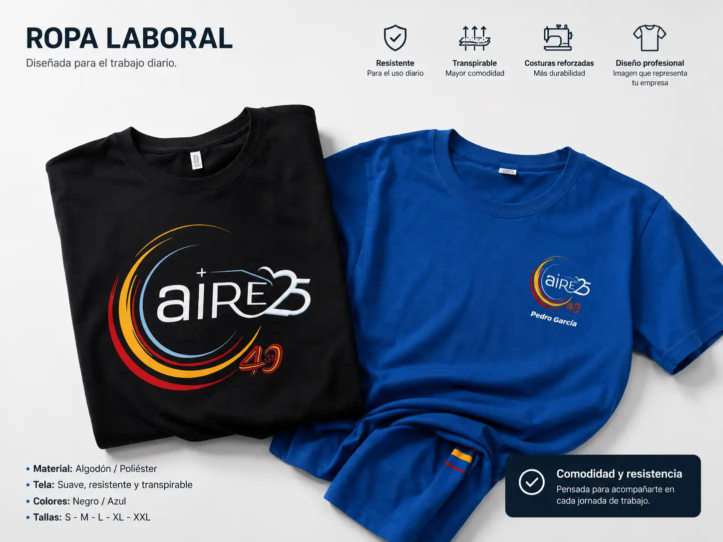 Ropa laboral personalizada en Torrevieja para técnicos y empresas